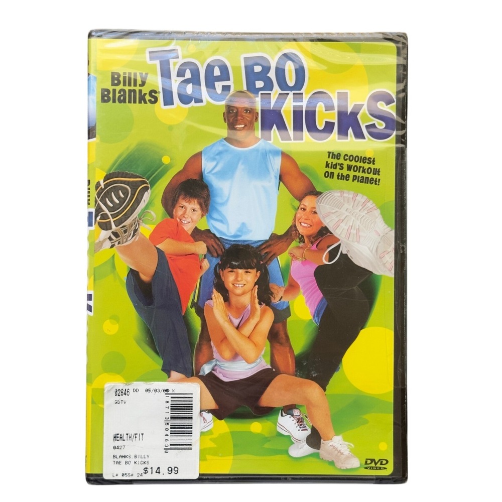 Billy Blanks Tae Bo Kicks‎ Kids Workout Fitness DVD 2005 NEW & SEALED